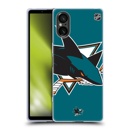 NHL San Jose Sharks Oversized Soft Gel Case for Sony Xperia 5 V 5G