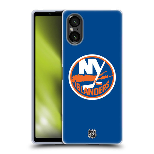 NHL New York Islanders Plain Soft Gel Case for Sony Xperia 5 V 5G