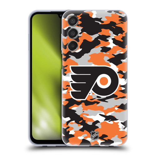 NHL Philadelphia Flyers Camouflage Soft Gel Case for Samsung Galaxy M15/F15 5G