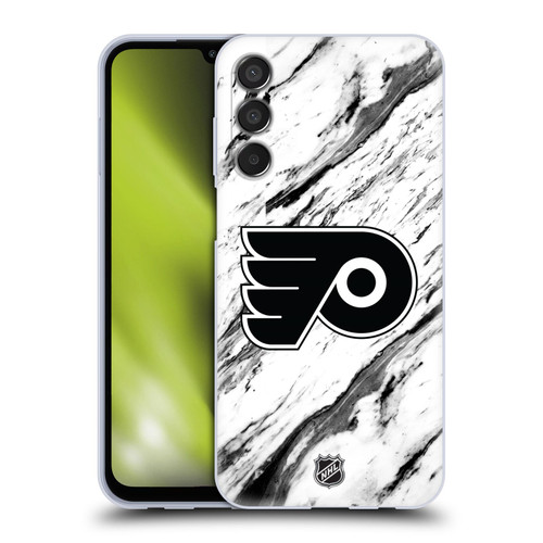 NHL Philadelphia Flyers Marble Soft Gel Case for Samsung Galaxy M15/F15 5G