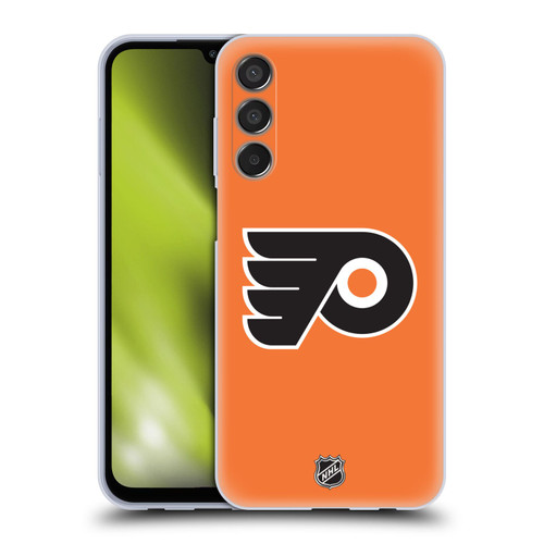 NHL Philadelphia Flyers Plain Soft Gel Case for Samsung Galaxy M15/F15 5G