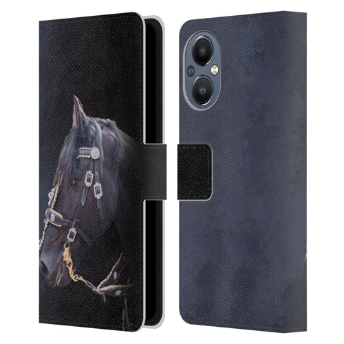 Simone Gatterwe Pegasus And Unicorns Friesian Horse Leather Book Wallet Case Cover For OnePlus Nord N20 5G