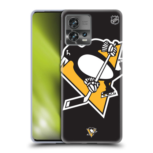 NHL Pittsburgh Penguins Oversized Soft Gel Case for Motorola Moto Edge 30 Fusion