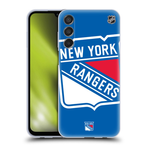 NHL New York Rangers Oversized Soft Gel Case for Samsung Galaxy M15/F15 5G