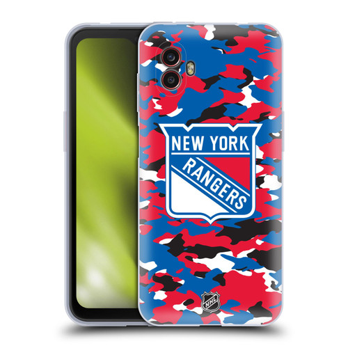 NHL New York Rangers Camouflage Soft Gel Case for Samsung Galaxy Xcover6 Pro/Pro2