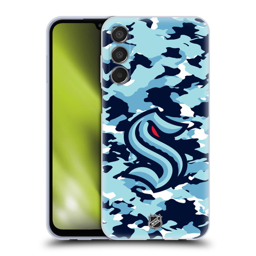 NHL Seattle Kraken Camouflage Soft Gel Case for Samsung Galaxy M15/F15 5G