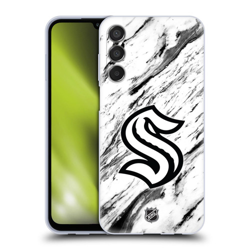 NHL Seattle Kraken Marble Soft Gel Case for Samsung Galaxy M15/F15 5G