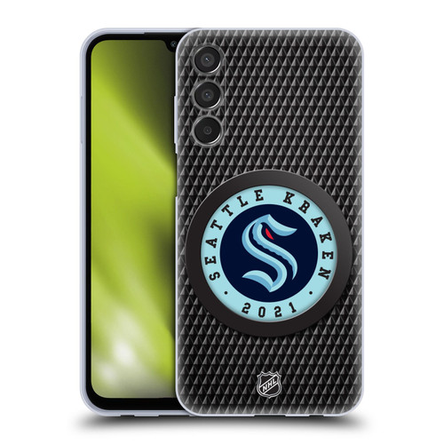 NHL Seattle Kraken Puck Texture Soft Gel Case for Samsung Galaxy M15/F15 5G