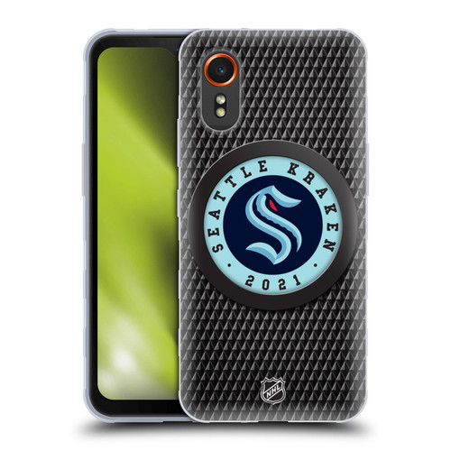 NHL Seattle Kraken Puck Texture Soft Gel Case for Samsung Galaxy Xcover7 5G