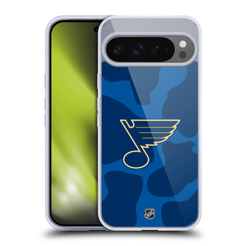 NHL St Louis Blues Cow Pattern Soft Gel Case for Google Pixel 9 Pro XL