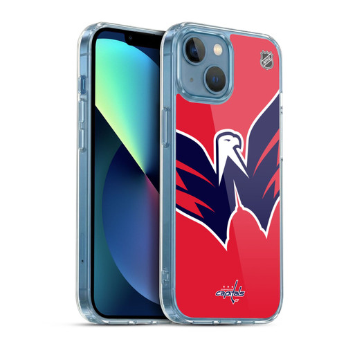 NHL Washington Capitals Oversized Soft Gel Case for Apple iPhone 13 Mini