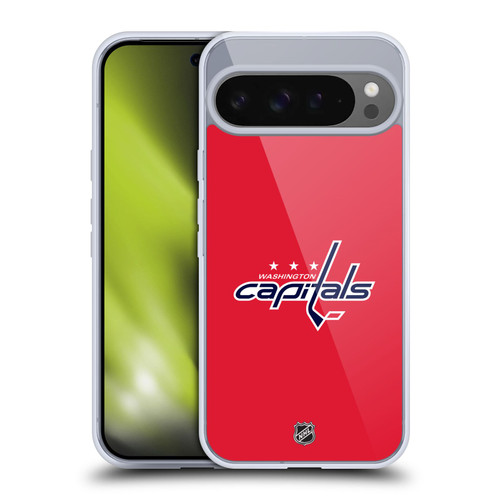 NHL Washington Capitals Plain Soft Gel Case for Google Pixel 9 Pro XL
