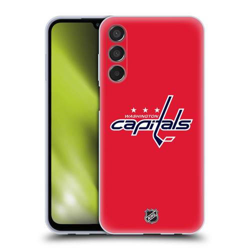 NHL Washington Capitals Plain Soft Gel Case for Samsung Galaxy M15/F15 5G