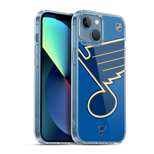 NHL St Louis Blues Oversized Soft Gel Case for Apple iPhone 13 Mini & MagSafe