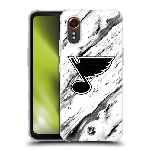 NHL St Louis Blues Marble Soft Gel Case for Samsung Galaxy Xcover7 5G