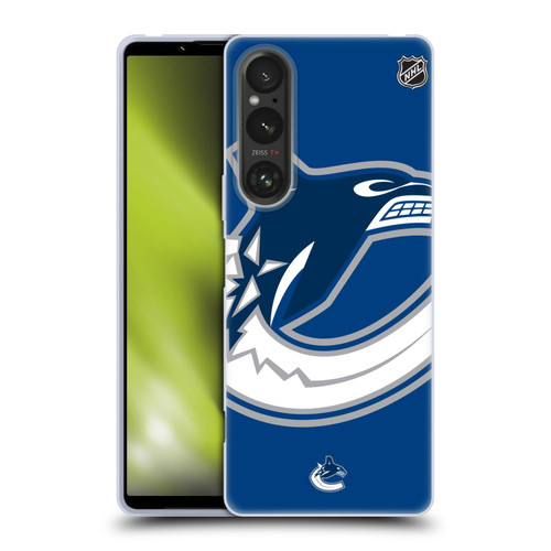 NHL Vancouver Canucks Oversized Soft Gel Case for Sony Xperia 1 V 5G