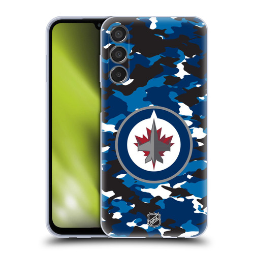 NHL Winnipeg Jets Camouflage Soft Gel Case for Samsung Galaxy M15/F15 5G