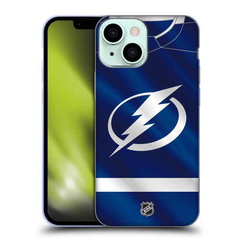 NHL Tampa Bay Lightning Jersey Soft Gel Case for Apple iPhone 13 Mini
