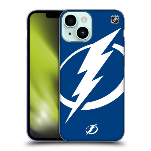 NHL Tampa Bay Lightning Oversized Soft Gel Case for Apple iPhone 13 Mini
