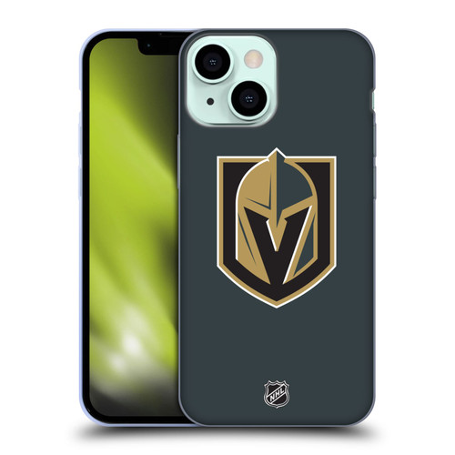 NHL Vegas Golden Knights Plain Soft Gel Case for Apple iPhone 13 Mini