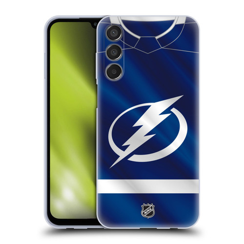 NHL Tampa Bay Lightning Jersey Soft Gel Case for Samsung Galaxy M15/F15 5G