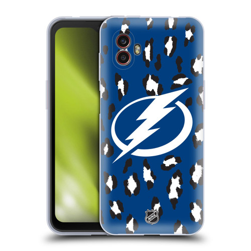 NHL Tampa Bay Lightning Leopard Patten Soft Gel Case for Samsung Galaxy Xcover6 Pro/Pro2
