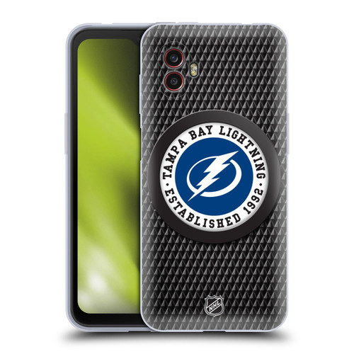 NHL Tampa Bay Lightning Puck Texture Soft Gel Case for Samsung Galaxy Xcover6 Pro/Pro2