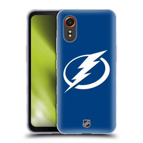 NHL Tampa Bay Lightning Plain Soft Gel Case for Samsung Galaxy Xcover7 5G