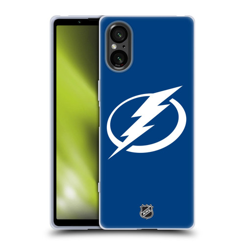 NHL Tampa Bay Lightning Plain Soft Gel Case for Sony Xperia 5 V 5G