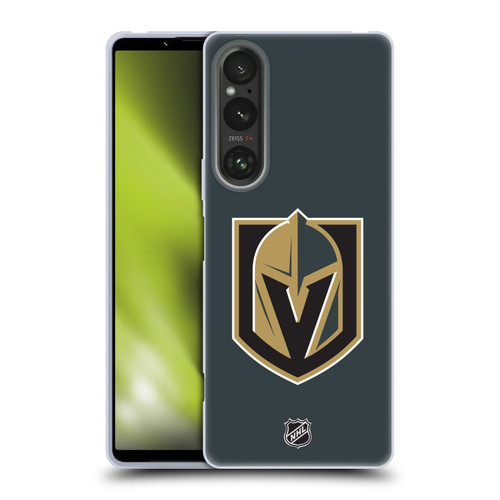 NHL Vegas Golden Knights Plain Soft Gel Case for Sony Xperia 1 V 5G