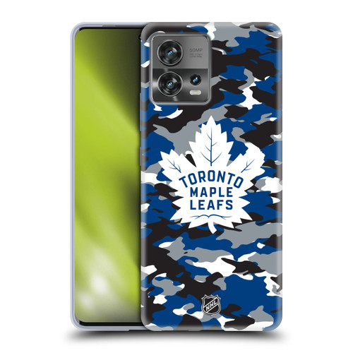 NHL Toronto Maple Leafs Camouflage Soft Gel Case for Motorola Moto Edge 30 Fusion
