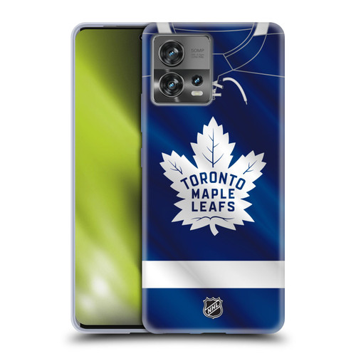 NHL Toronto Maple Leafs Jersey Soft Gel Case for Motorola Moto Edge 30 Fusion