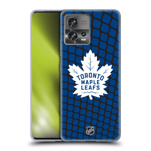 NHL Toronto Maple Leafs Net Pattern Soft Gel Case for Motorola Moto Edge 30 Fusion