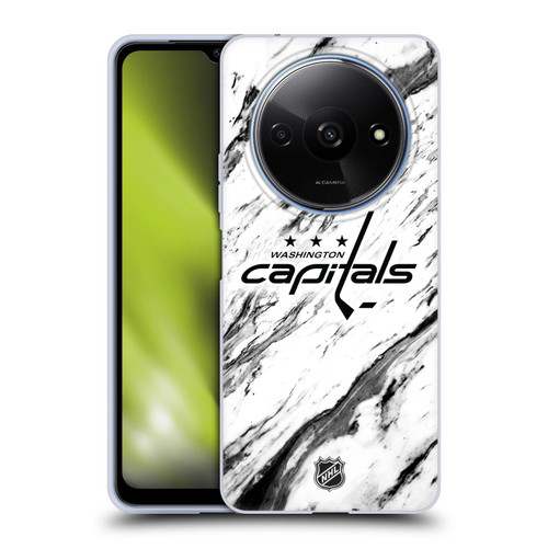 NHL Washington Capitals Marble Soft Gel Case for Xiaomi Redmi A3