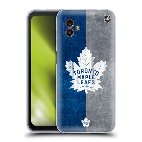NHL Toronto Maple Leafs Half Distressed Soft Gel Case for Samsung Galaxy Xcover6 Pro/Pro2