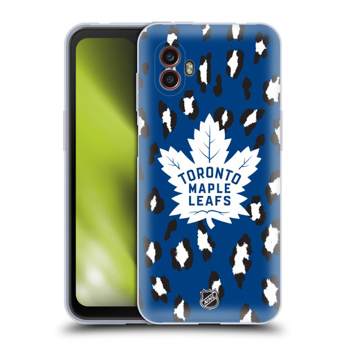 NHL Toronto Maple Leafs Leopard Patten Soft Gel Case for Samsung Galaxy Xcover6 Pro/Pro2