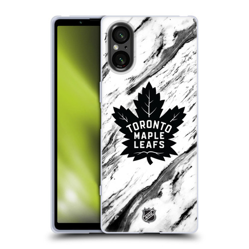 NHL Toronto Maple Leafs Marble Soft Gel Case for Sony Xperia 5 V 5G