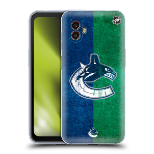 NHL Vancouver Canucks Half Distressed Soft Gel Case for Samsung Galaxy Xcover6 Pro/Pro2