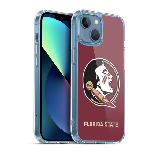 Florida State University FSU Florida State University Plain Soft Gel Case for Apple iPhone 13 Mini & MagSafe