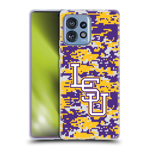 Louisiana State University LSU Louisiana State University Digital Camouflage Soft Gel Case for Motorola Moto Edge 40 Pro/Plus 2023