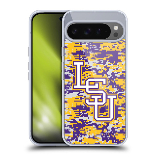 Louisiana State University LSU Louisiana State University LSU Digital Camouflage Soft Gel Case for Google Pixel 9 Pro XL