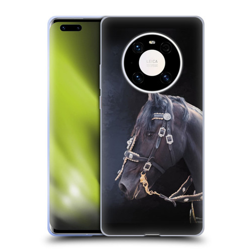 Simone Gatterwe Pegasus And Unicorns Friesian Horse Soft Gel Case for Huawei Mate 40 Pro 5G