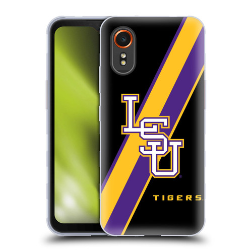 Louisiana State University LSU Louisiana State University Stripes Soft Gel Case for Samsung Galaxy Xcover7 5G