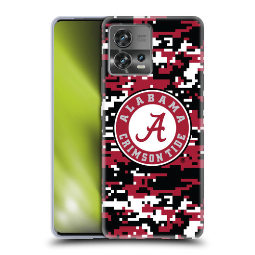 University Of Alabama UA The University Of Alabama Digital Camouflage Soft Gel Case for Motorola Moto Edge 30 Fusion
