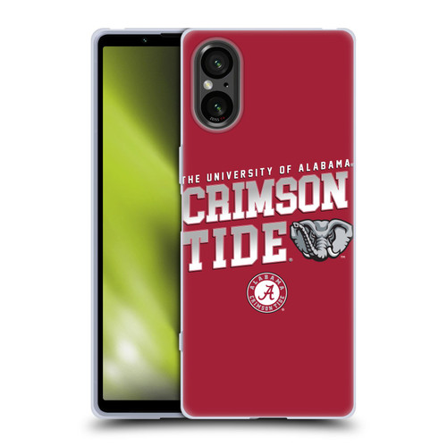 University Of Alabama UA The University Of Alabama Crimson Tide Soft Gel Case for Sony Xperia 5 V 5G
