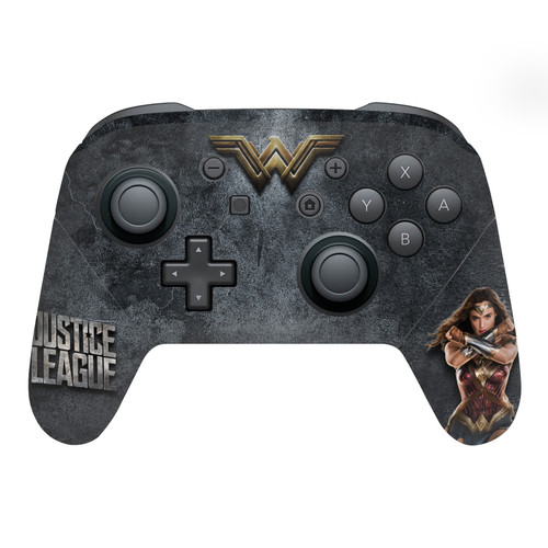 Justice League Movie Logo And Character Art Wonder Woman Vinyl Sticker Skin Decal Cover for Nintendo Switch Pro Controller