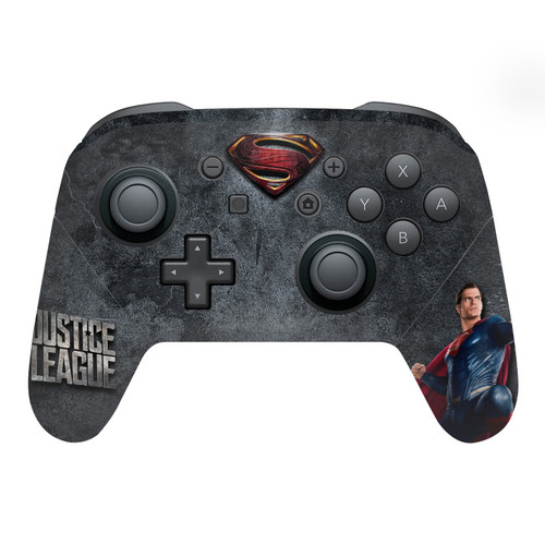 Justice League Movie Logo And Character Art Superman Vinyl Sticker Skin Decal Cover for Nintendo Switch Pro Controller