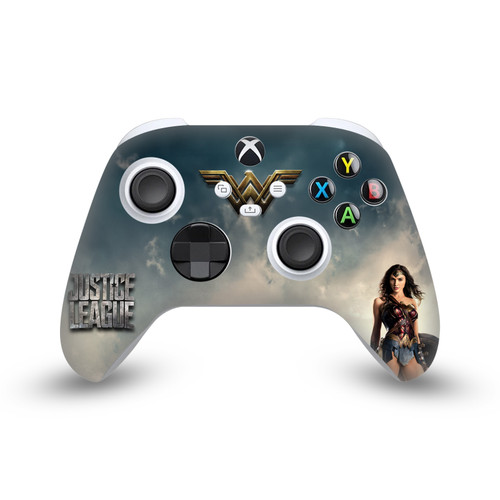 Justice League Movie Logo And Character Art Wonder Woman Poster Vinyl Sticker Skin Decal Cover for Microsoft Xbox Series X / Series S Controller