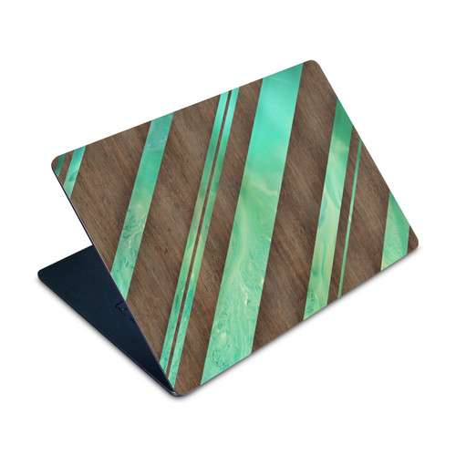 Alyn Spiller Wood & Resin Diagonal Stripes Vinyl Sticker Skin Decal Cover for Apple MacBook Air 15" M2/A3448 2023/2026