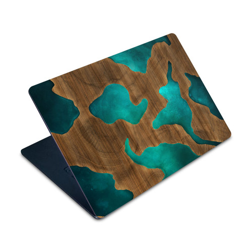 Alyn Spiller Wood & Resin Aqua Vinyl Sticker Skin Decal Cover for Apple MacBook Air 15" M2/A3448 2023/2026